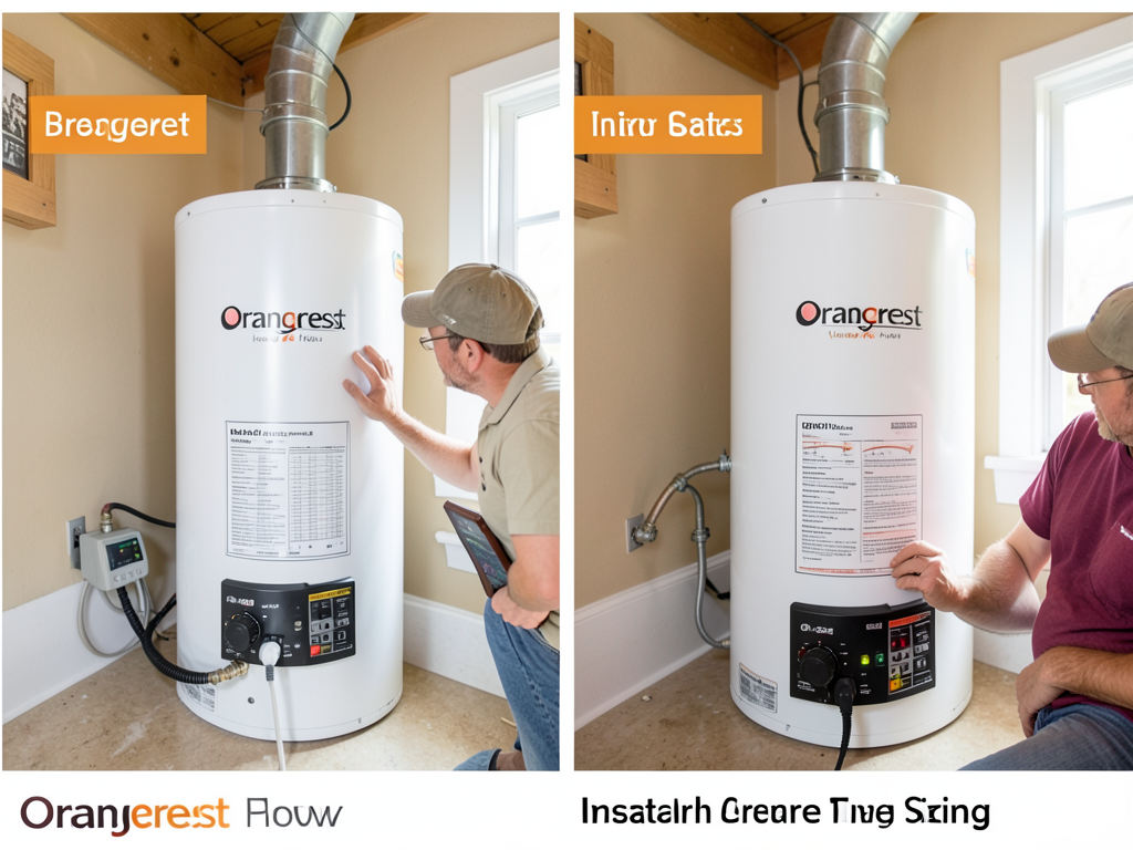 How to choose the right size water heater for a large family in Orangecrest