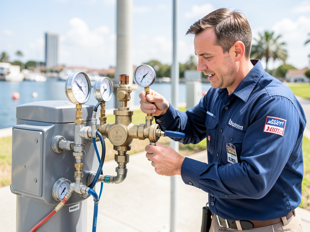 Reliable backflow testing and prevention for river